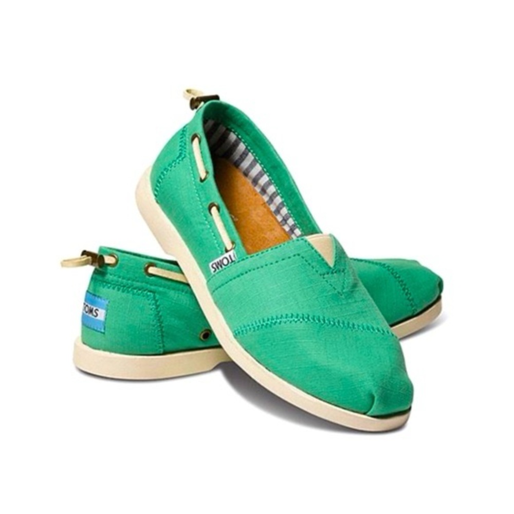 NIB TOMS Bimini Canvas Boat shoes